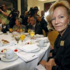 La ministra de Economía, Elena Salgado, durante un desayuno informativo.