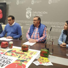 José Arteaga, Alfonso Melón, Roberto Aller y Lucía Bodega durante la presentación de la feria. DL