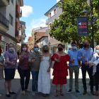 Representantes de la DO León, del Ayuntamiento y de Caja Rural, inauguraron ayer el evento. MEDINA