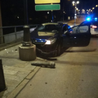 Estado en el que quedó el vehículo tras el accidente. AYUNTAMIENTO DE PONFERRADA