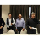 Miembros de la Alianza por la Unidad del Campo, ayer.