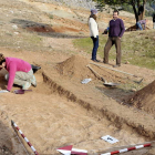 Labores de preparación del terreno para buscar fosas comunes en el municipio de Alfacar.