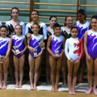 Las componentes del Gymnava al término de la competición.
