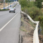 Quitamiedos de la calle Azorín en dirección a San Andrés.
