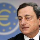 El presidente del Banco Central Europeo (BCE), Mario Draghi, tras una reunión del Consejo de Gobierno en Frankfurt.