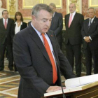 José Antonio Sánchez, nuevo presidente de RTVE, jura el cargo en el Congreso.