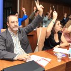 El secretario de la agrupación, Aníbal Merayo, en un pleno.