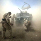 Soldados americanos en Afganistán, durante una operación realizada en el 2004.
