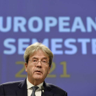 El comisario europeo de Economía, Paolo Gentiloni. JOANNA GERON