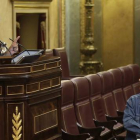 El presidente del Congreso, Jesús Posada , ha expulsado de la tribuna de oradores del Congreso al diputado de Amaiur Sabino Cuadra, este jueves.