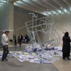 Una de las obras de Txomin Badiola dentro del proyecto «Proforma» que expone el Musac.
