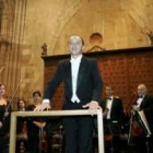 Un momento del concierto que ofreció anoche en la Catedral la Sinfónica de Cámara de Galicia