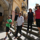 Parte del equipo de gobierno realizó ayer una ruta jacobea a su paso por la ciudad.