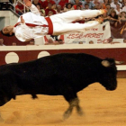 Una imagen de archivo del concurso de recortes, quiebros y saltos de la feria La Blanca.