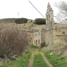 Imagen del acceso a la localidad de Quintana de la Peña, en el municipio de Cistierna. Campos