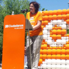 Carmen Pastor, durante la Fiesta de la Primavera.