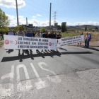 Concentración de protesta frente a Compostilla. ANA F. BARREDO