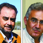 El alcalde de Arganza, José Manuel González y el secretario comarcal del PSOE, Santiago Rodríguez.