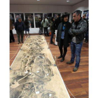 Castillo y Macías, en la inauguración de la muestra.