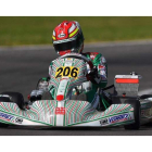 Vidales buscará encaramarse al primer peldaño del podio del Europeo de karting. NACHO NÚÑEZ