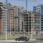 Edificios de viviendas en construcción en el entorno de La Rosaleda, el nuevo barrio de Ponferrada