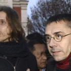 Pablo Fernández y Juan Carlos Monedero, ayer, en Valladolid.