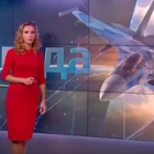 Una presentadora del tiempo en un canal 24 horas en Rusia dice que en octubre habrá buen tiempo para los bombardeos en Siria.