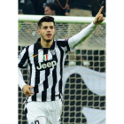 Morata celebra su gol ante el Dortmund.