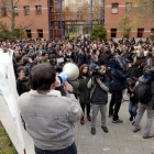Imagen de la manifestación de los alumnos de la Rey Juan Carlos