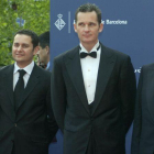 El rey emérito, Juan Carlos I, en una imagen del 2006, junto a su yerno Iñaki Urdangarín y Corinna.