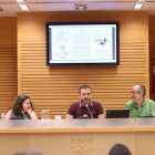 Nacho Murgui (centro), delegado de Coordinación Territorial y Cooperación Público-Social, en un acto en el ayuntamiento.