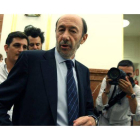 Rubalcaba, en el Congreso de los diputados.