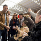Pedro Sánchez visitó León a finales del pasado mes de abril. FERNANDO OTERO PERANDONES