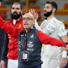 El seleccionador español de balonmano, Jordi Ribera. KHALED ELFIQI