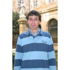 Serafín Martínez, en el patio del Seminario de Astorga donde se forma como sacerdote