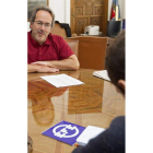 El nuevo alcalde de Zamora, ayer, en una entrevista con Efe.