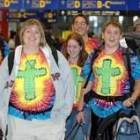 Peregrinos a su llegada al Aeropuerto Internacional de Colonia