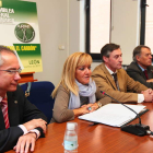 González Mantero, Carrasco, González Robla y Álvarez, ayer en la asamblea de Armi.