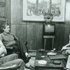 Tascón, en el 92, reunido con Juan Morano y Rodríguez de Francisco