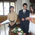 Gabina Gallastegui y Sergio Novak se casaron ayer en Torre