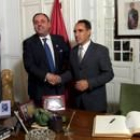 Victorino González, Rafael Álvarez y Juan José Alonso Perandones en la Casa de León en Madrid