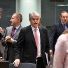 El ministro de Exteriores español, Alfonso Dastis, a su llegada a la reunión con sus homólogos Europeos este lunes en Bruselas.
