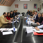 Un momento de la reunión sobre el futuro de la remolacha celebrada ayer en UGT. F. OTERO PERANDONES