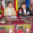 Un momento de la presentación de la primera feria ayer en el monasterio de Carracedo.