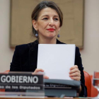 La ministra de Trabajo y Economía Social, Yolanda Díaz, compareció en la Comisión de Trabajo.
