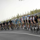 El pelotón del Giro 2014, donde Caruso tomó la salida.