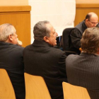Los cuatro acusados en el juicio de La Seda.