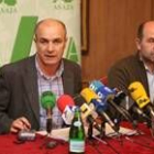 José Antonio Turrado y Marino Fernández, en la rueda de prensa de resumen del año agrario