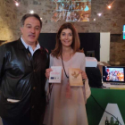 Arsenio García y Silvia Cobos ayer durante la presentación. A. R.