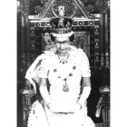 La reina Isabel en su trono. EFE